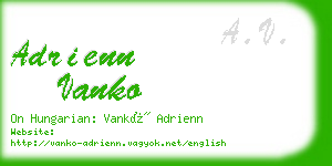adrienn vanko business card